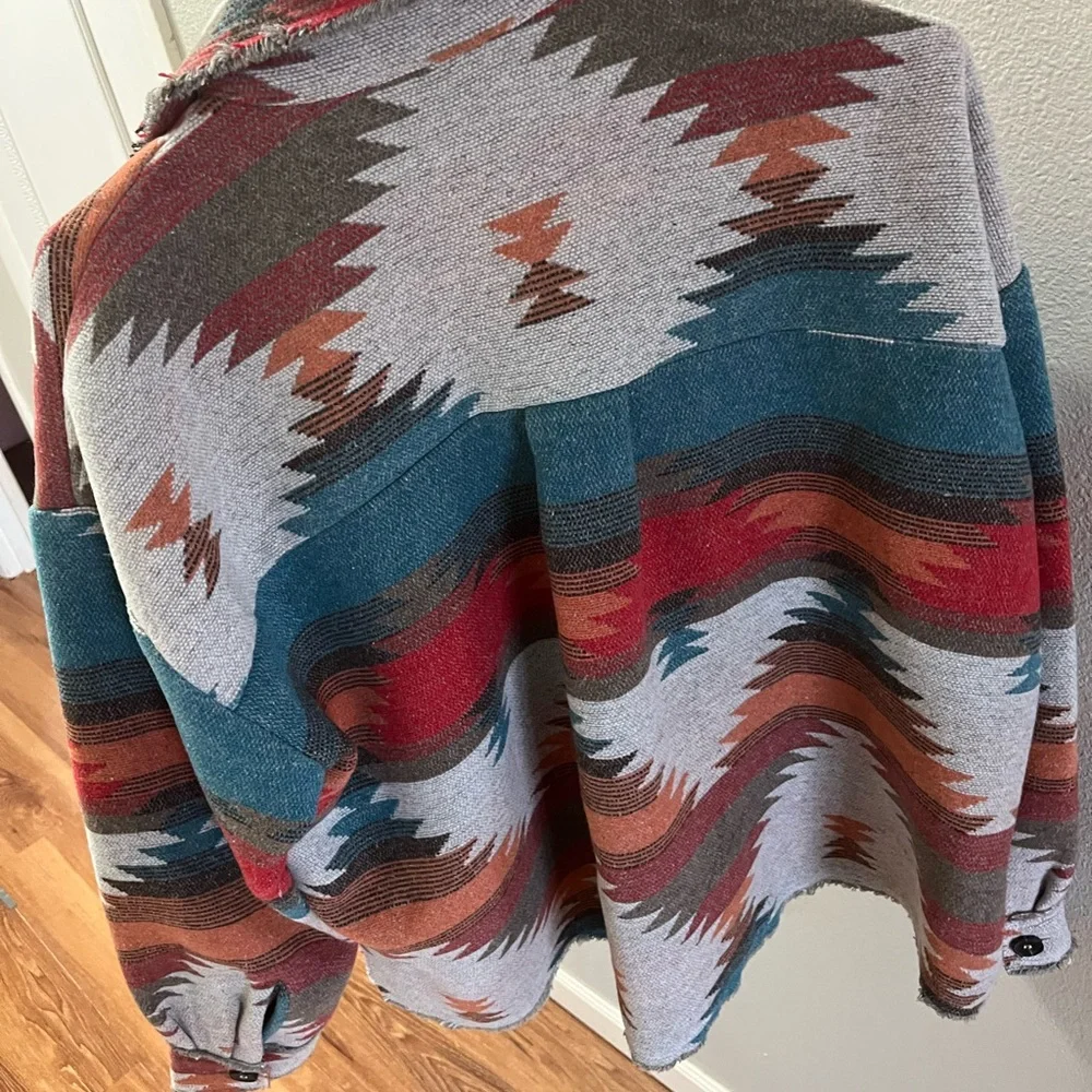Colorful Aztec Pattern Jacket - Picture 3 of 3
